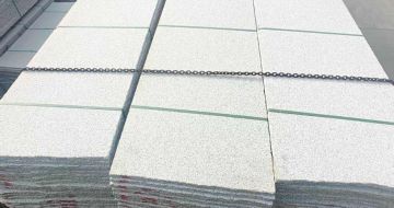 钦州芝麻白毛板，石材毛板