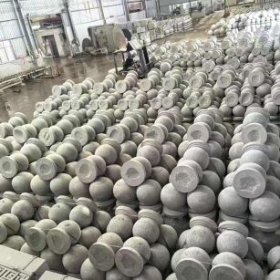 钦州芝麻白圆球 石球 挡车球