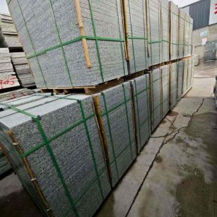 钦州芝麻白地铺版 石材地铺石