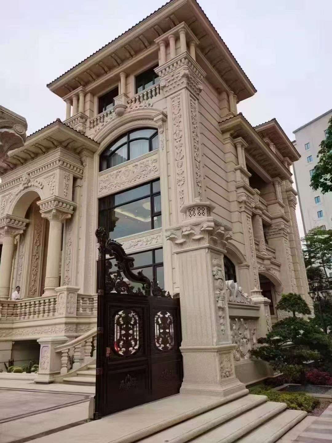 钦州黄金麻别墅外墙异形定制